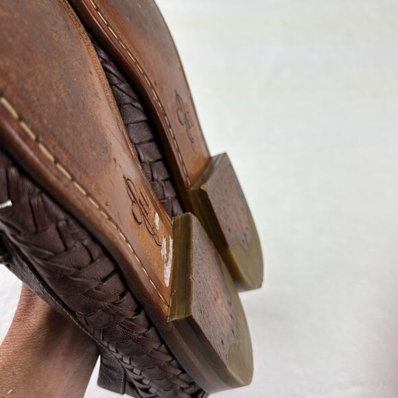 Cole Haan Air Tremont Venetian Loafer Brown Woven Leather Slip On Shoe Mens 8 - Picture 16 of 16